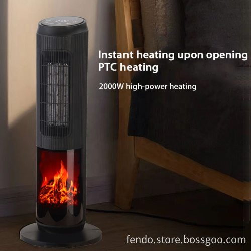 220-240V 50Hz 2000W PTC Ceramic Fan Heater with 2 Heat Settings